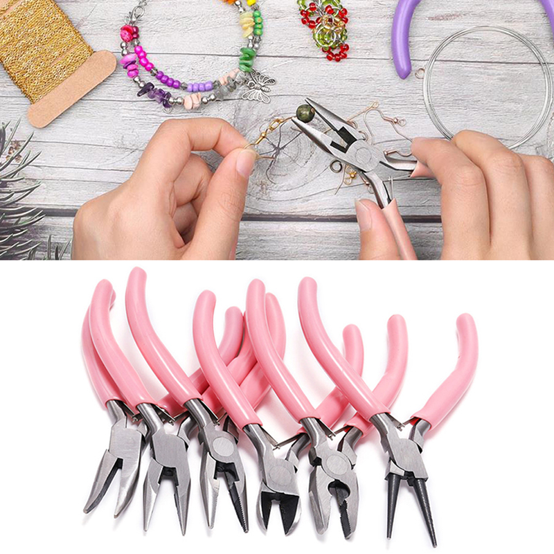 Jewelry Making Round Nose Pliers - Mini alicates Diagonal redondo doblado punta