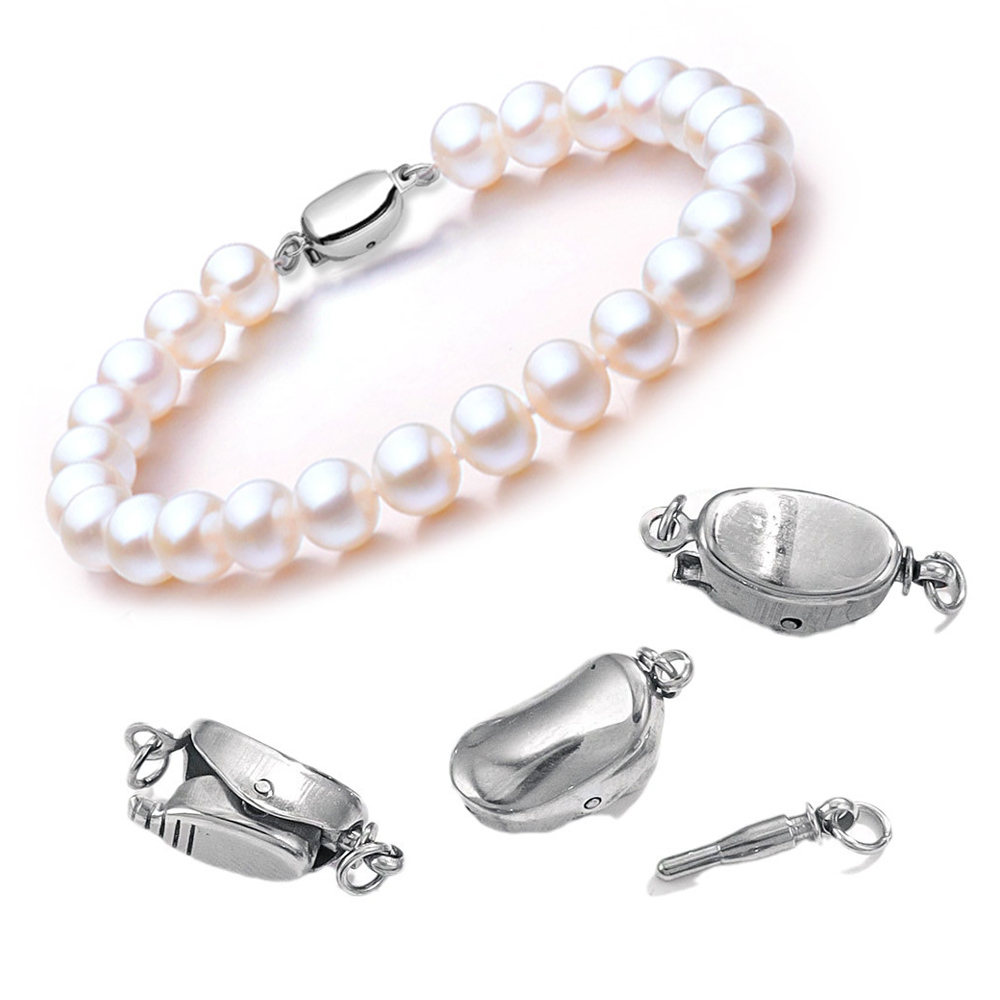 Jewelry Making Bead - Hebillas de collar de acero de