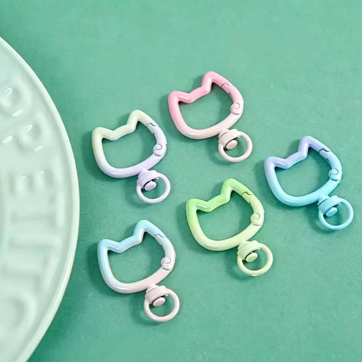 Jewelry Making Name - Lote de 5-10 Mosquetones con Diseño
