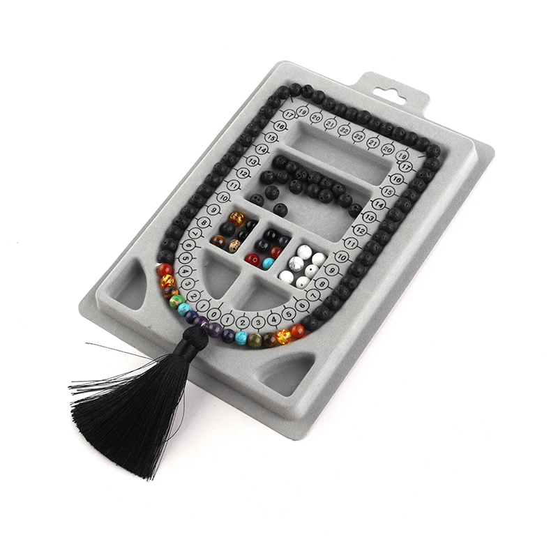 Tablero de cuentas flocadas gr - Jewelry Making Table reseña y precio