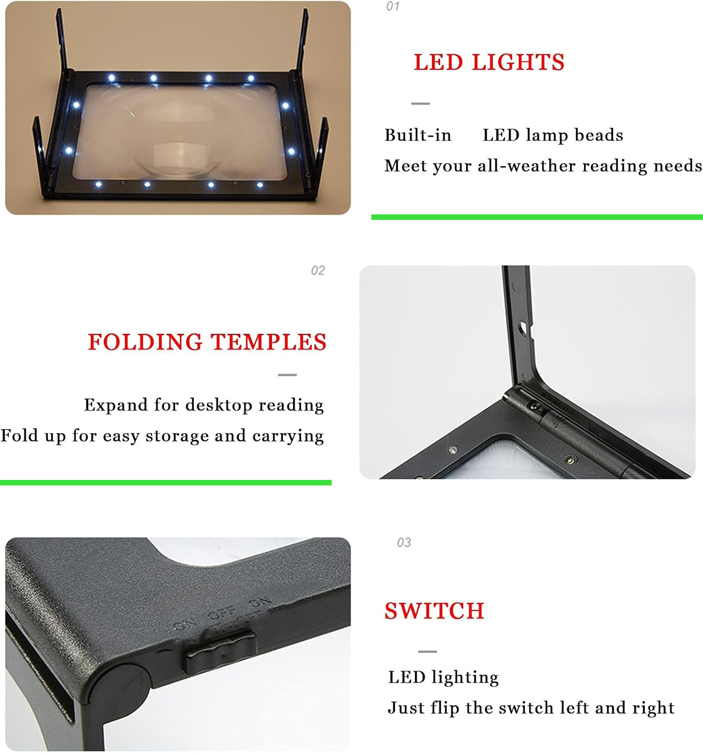 Lupa LED 3X con Soporte, Ideal - Jewelry Making For Seniors reseña y precio